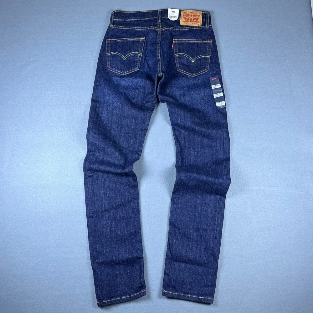 NEW! Levi's 511 Slim Fit Jeans Mens 29x32 Dark Indigo Stretch Denim New NWT